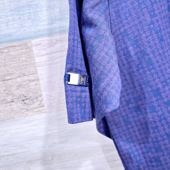 Tiger Woods Nike Performance Golf Polo Shirt Blue Country Club Mens XXL 2XL - Picture 5 of 7